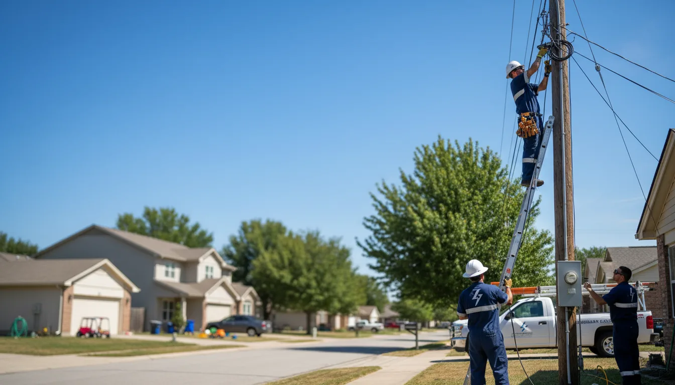 Residential electrician providing installation services in Jacksonville, MO